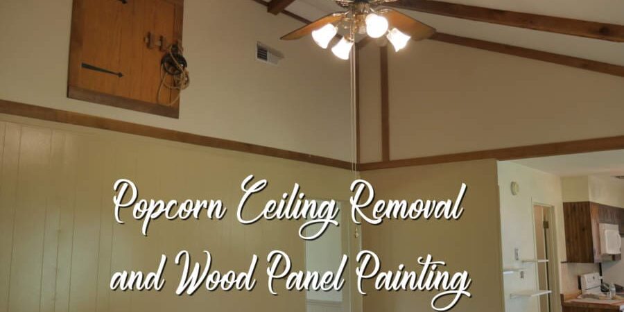 Hendrick Painting - Popcorn Ceiling Removal and Wood Panel Painting -cover